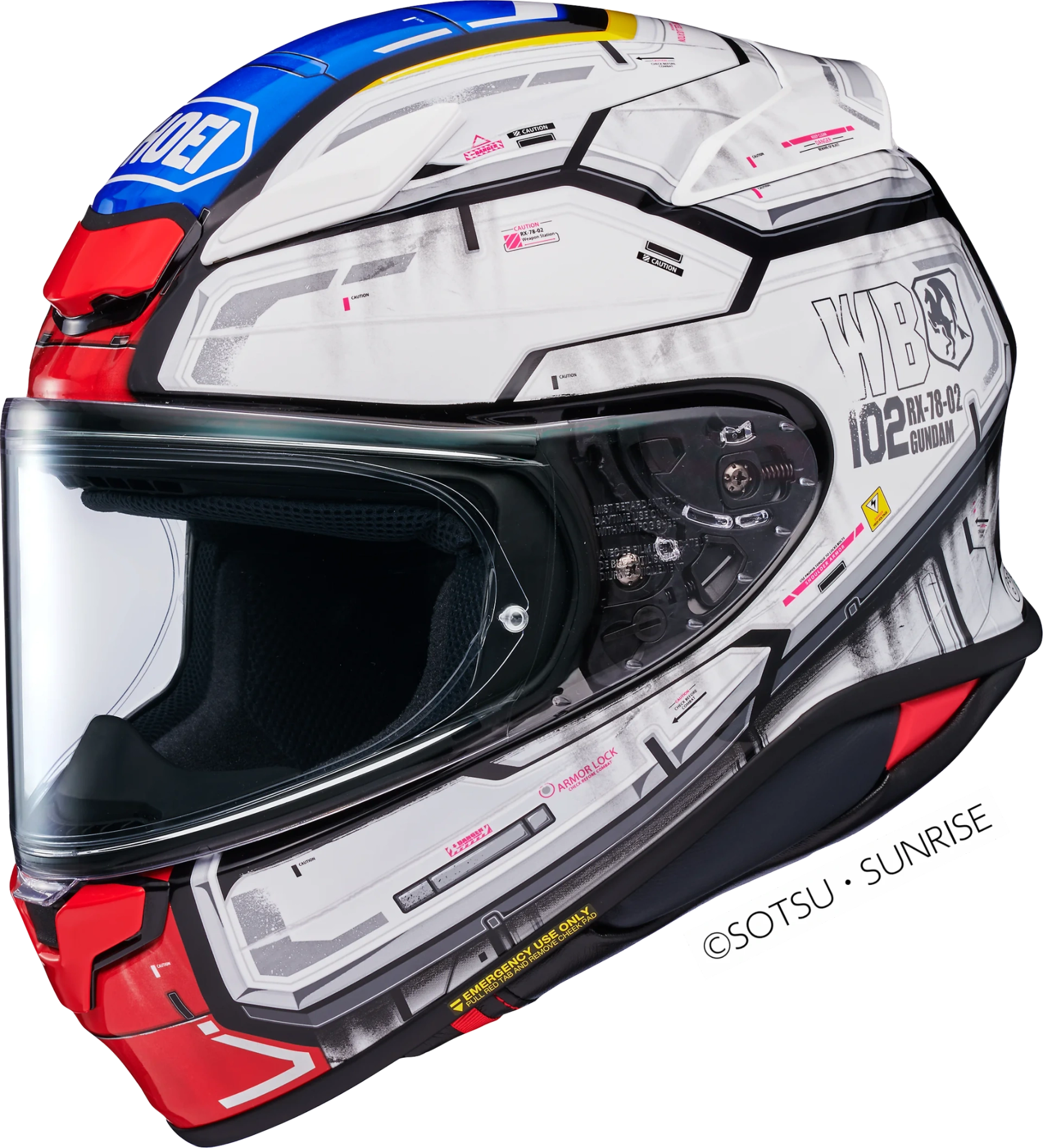 Shuused Shoei NXR2 Gundam TC-10 Мото Каска