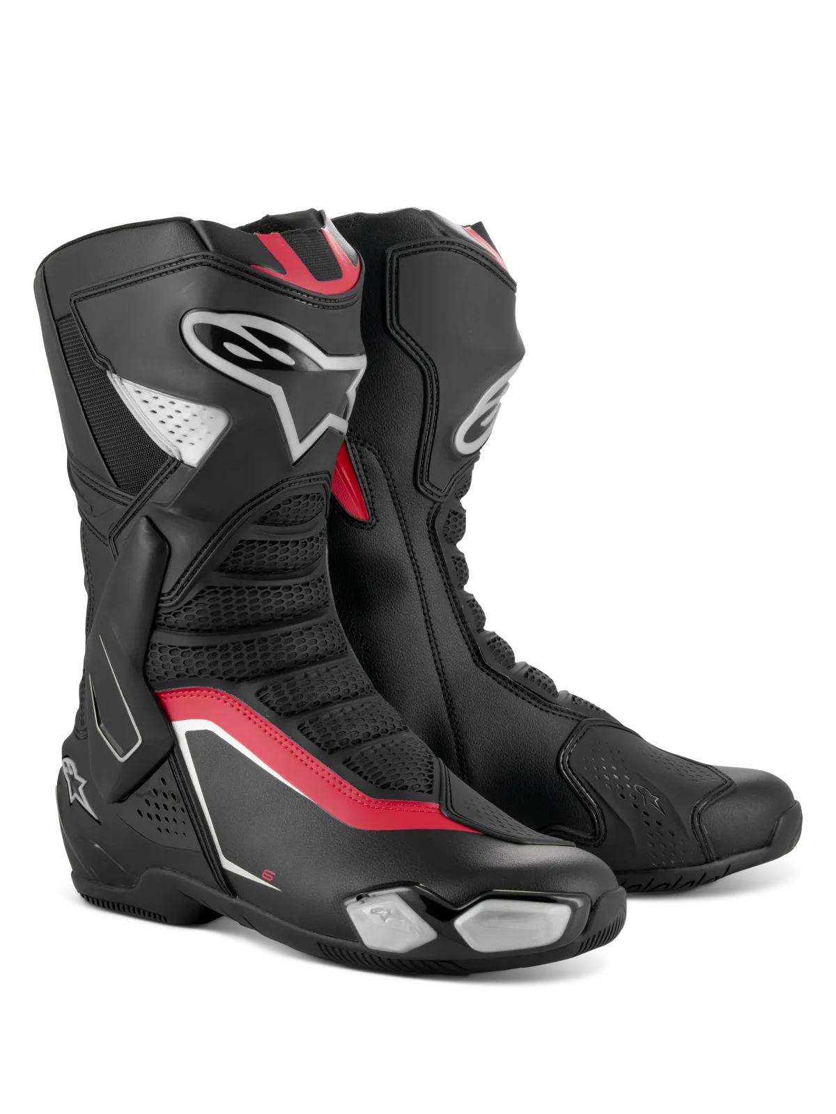 Ботуши Alpinestars SMX-6 V3 Black Silver Red