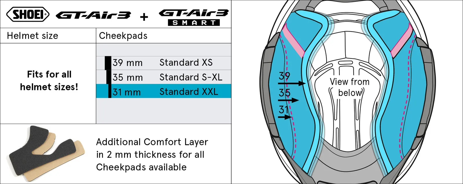 Бузи SHOEI GT-Air 3 / GT-Air 3 SMART (Type-R)