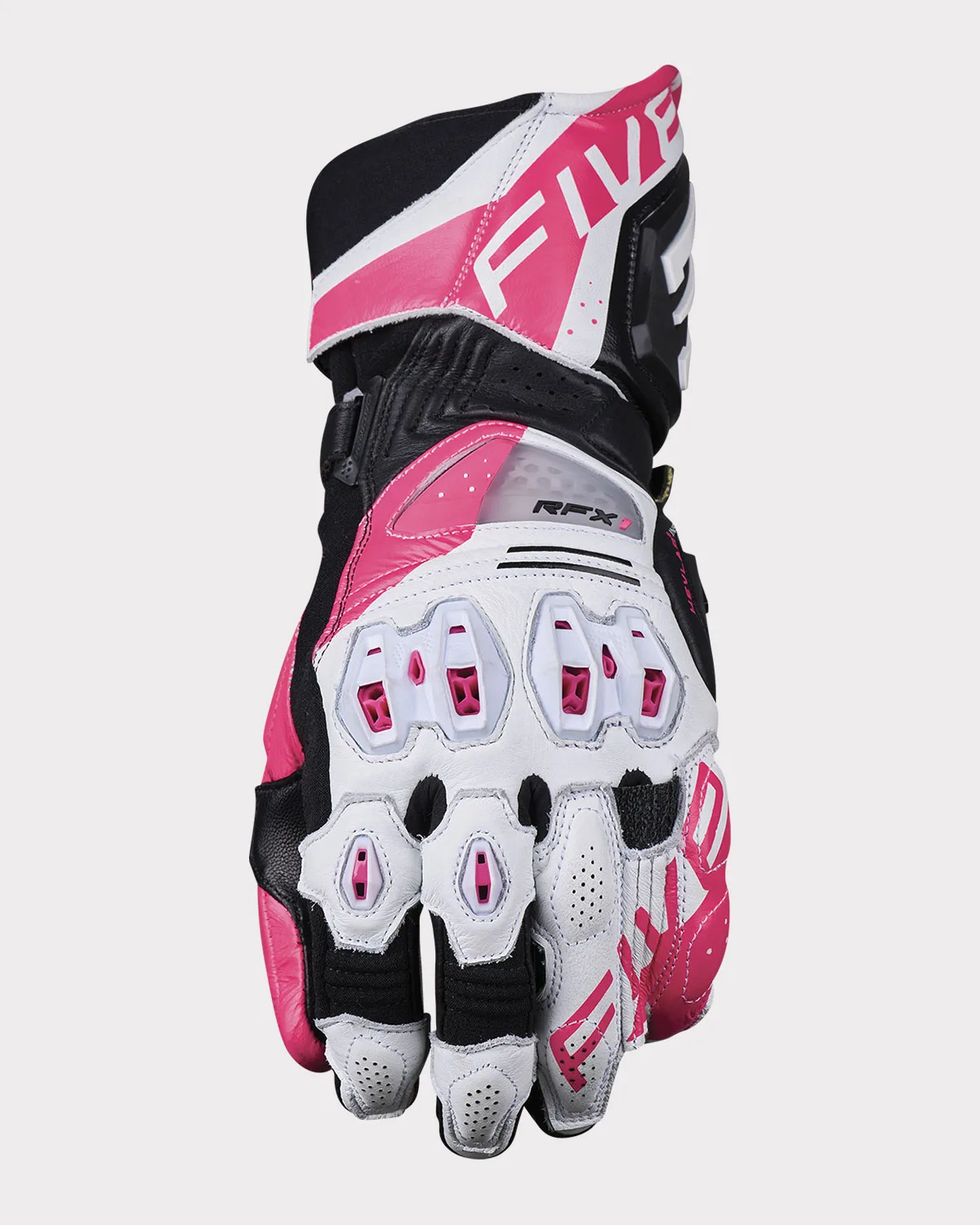 Дамски мото ръкавици Five RFX1 EVO White Fluo Pink