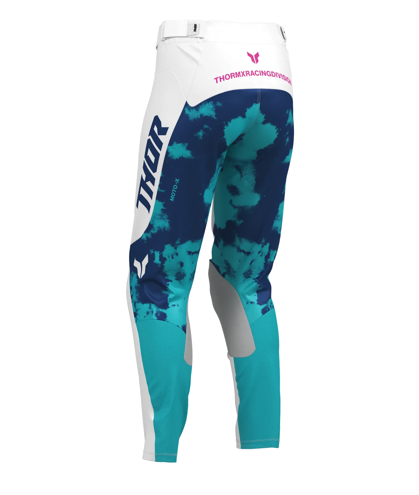 Дамски мотокрос панталон Thor Launchmode Bleach White Aqua