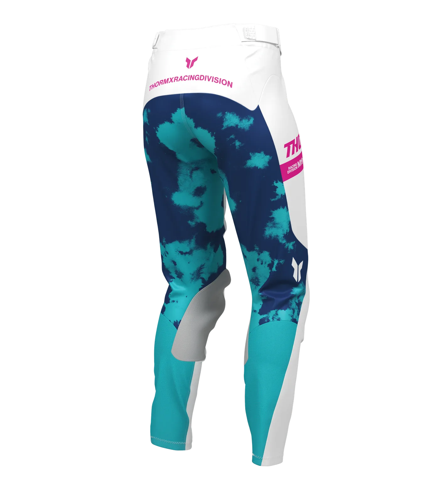 Дамски мотокрос панталон Thor Launchmode Bleach White Aqua