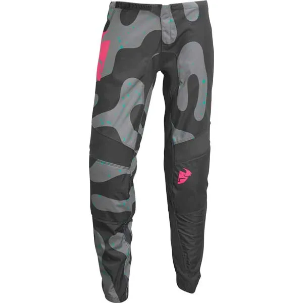 Дамски мотокрос панталон Thor Sector Disguise Gray Pink