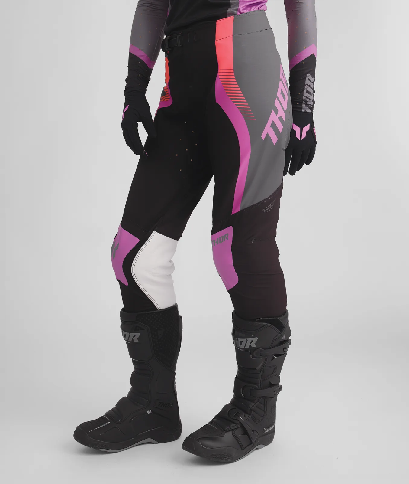 Дамски мотокрос панталон Thor Sportmode Velocity Black Orchid