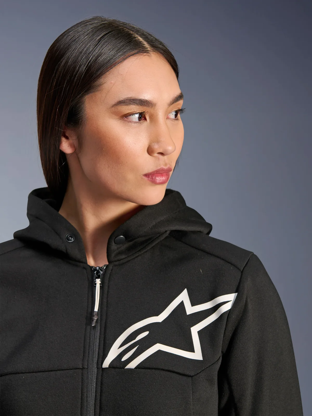 Дамски суитшърт Alpinestars Stella Chrome V2 Black White