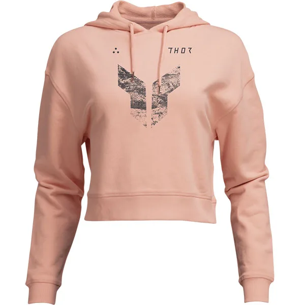Дамски суитшърт Thor Crop Iconic Pink