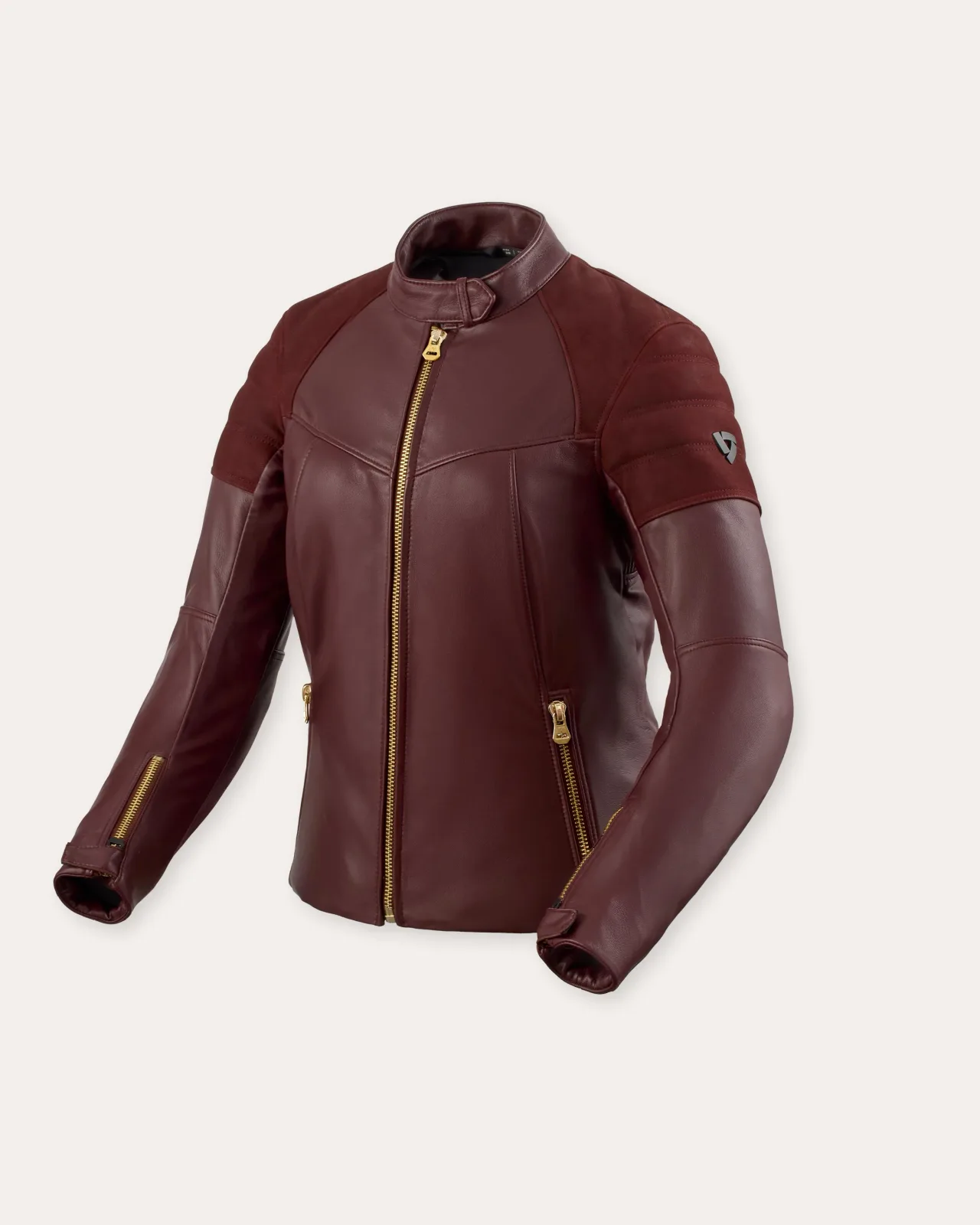 Дамско кожено яке Rev'it London Aubergine