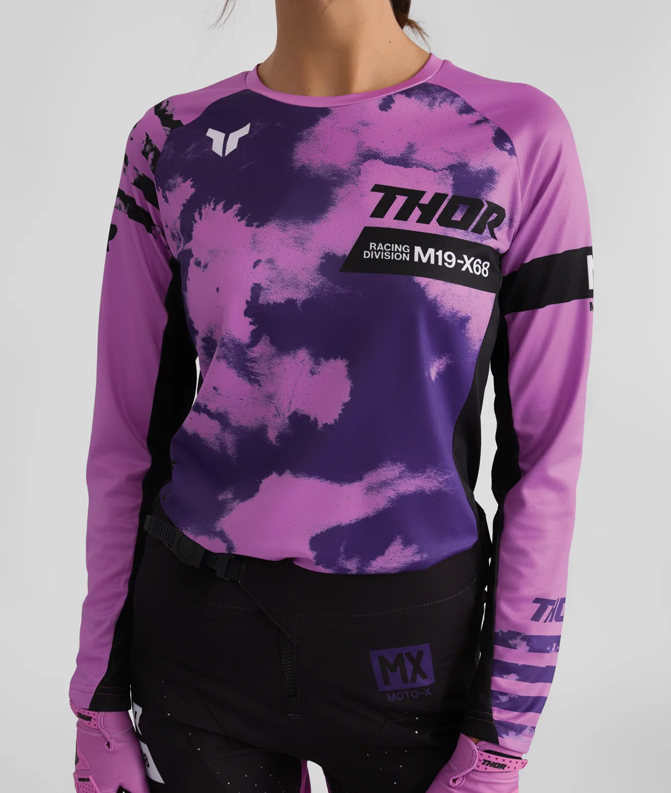 Дамско мотокрос джърси Thor Launchmode Bleach Black Orchid