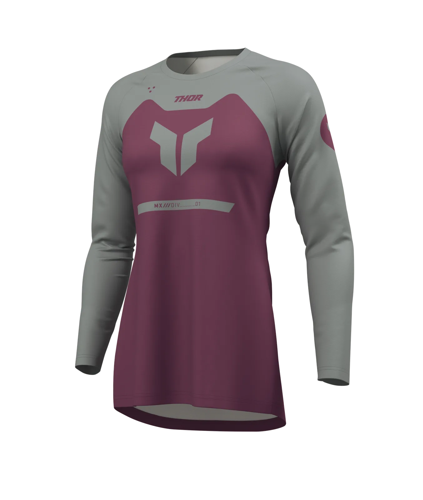 Дамско мотокрос джърси Thor Ridemode Menace Purple Gray