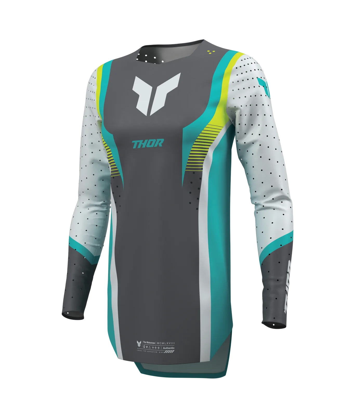 Дамско мотокрос джърси Thor Sportmode Velocity Gray Aqua