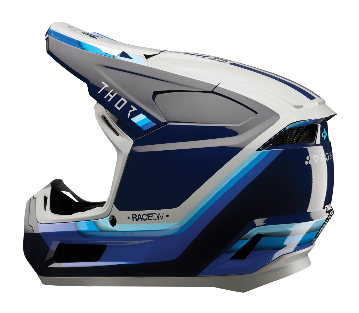 Детска мотокрос каска Thor Fleet Defy Blue Gray
