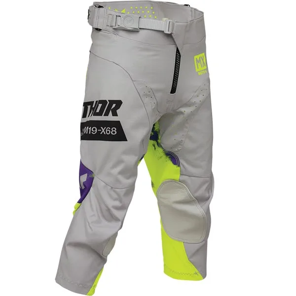 Детски мотокрос панталон Thor Launchmode Bleach Gray Acid