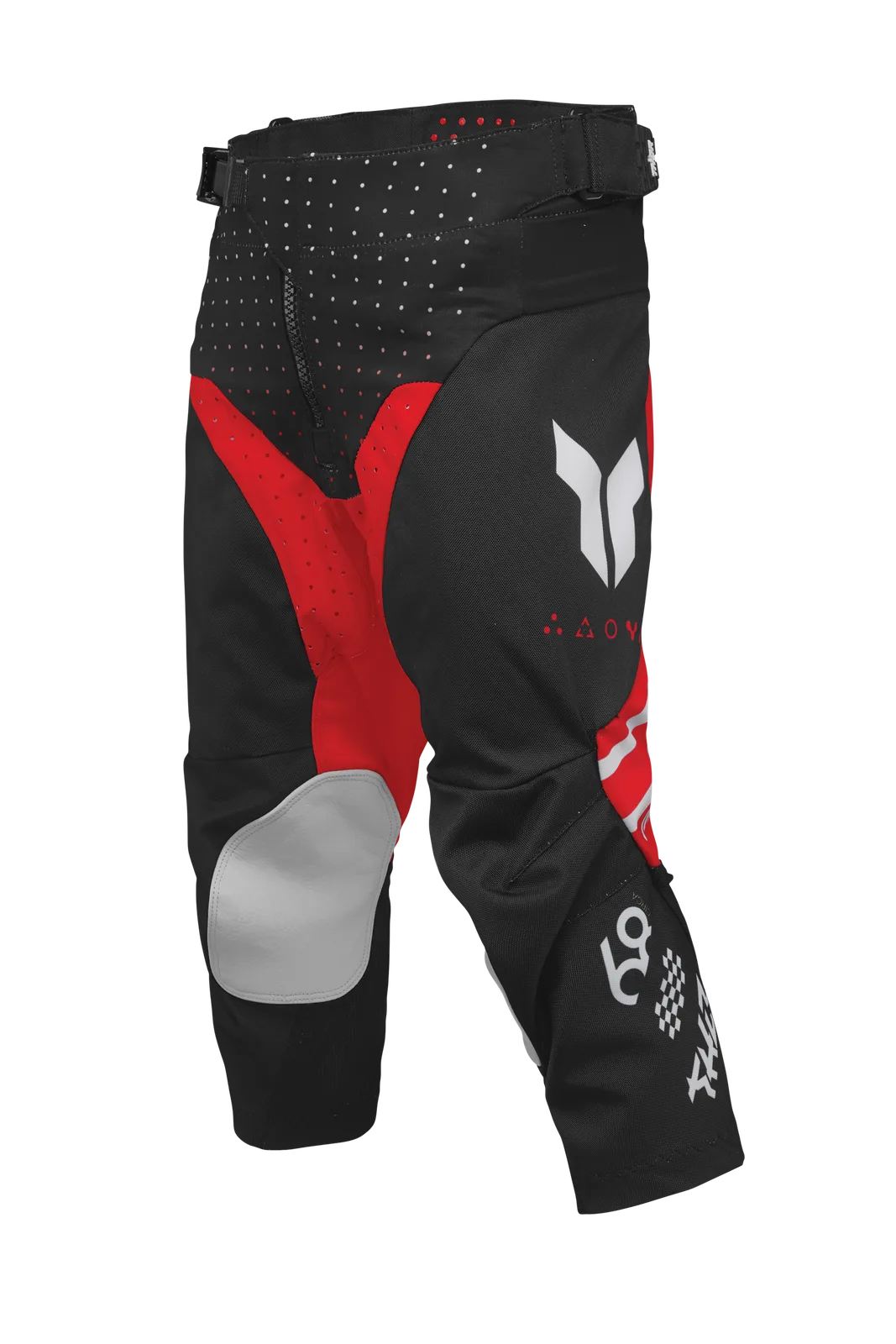 Детски мотокрос панталон Thor Launchmode Futura Black Red