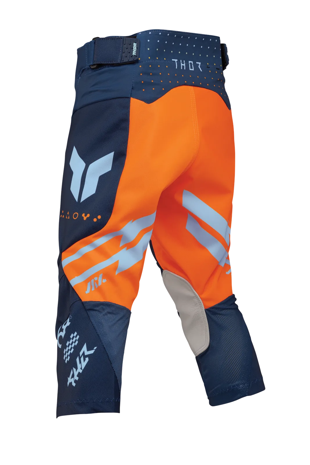Детски мотокрос панталон Thor Launchmode Futura Navy Orange