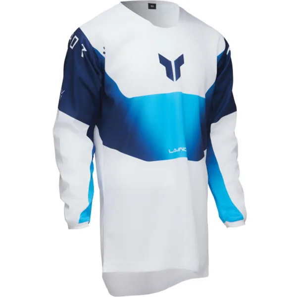 Детско мотокрос джърси Thor Launchmode Storm White