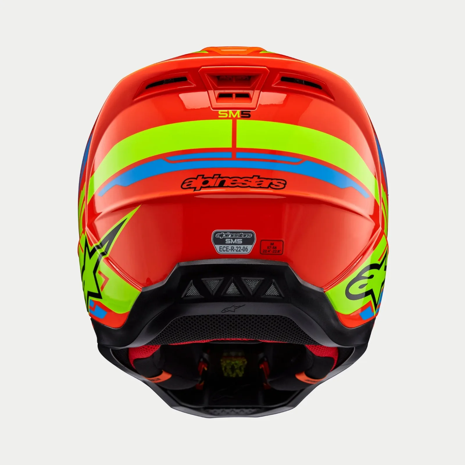 Каска Alpinestars SM5 Action 2 Orange Fluo Cyan Yellow Fluo