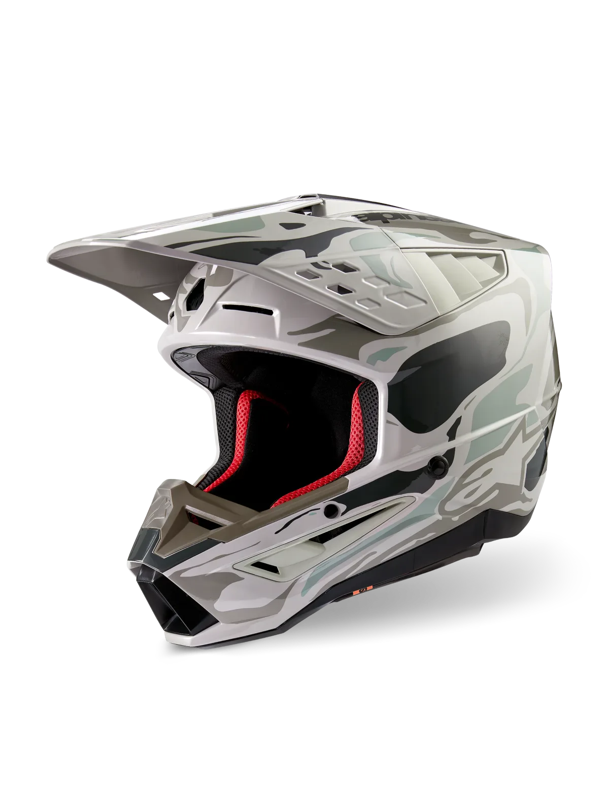 Каска Alpinestars SM5 Mineral Warm Gray Celadon Green Glossy