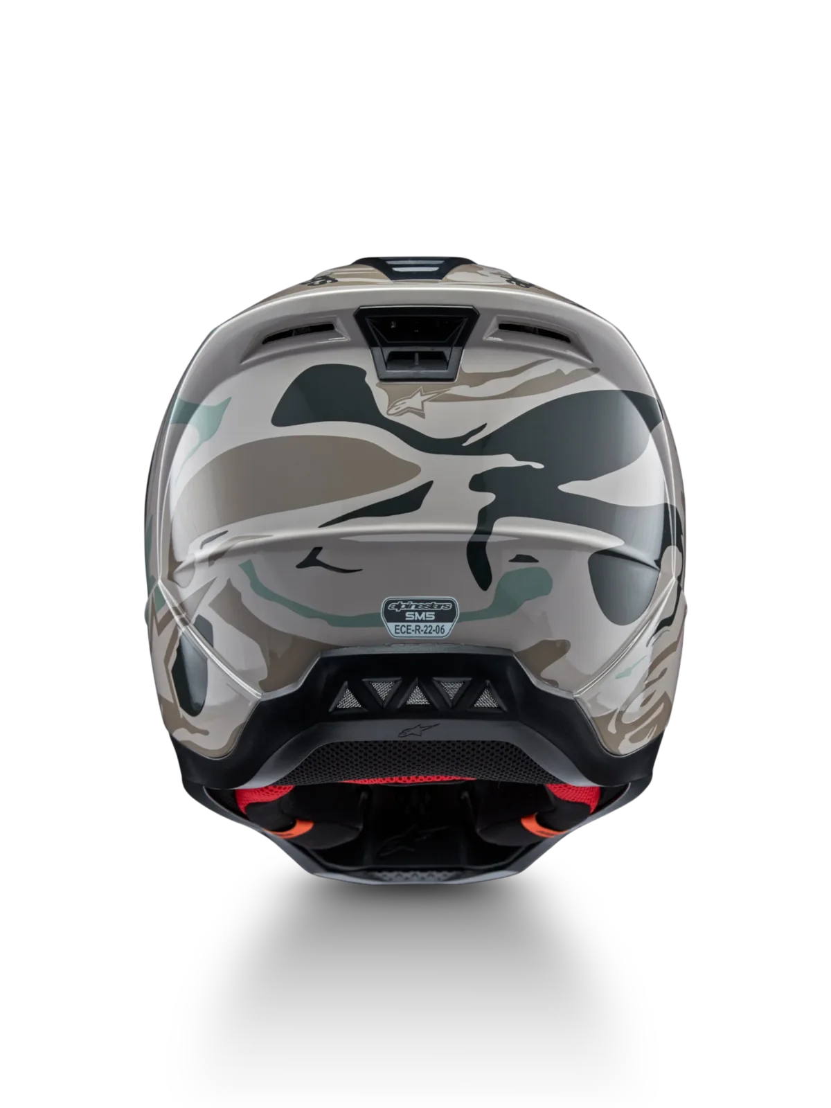Каска Alpinestars SM5 Mineral Warm Gray Celadon Green Glossy