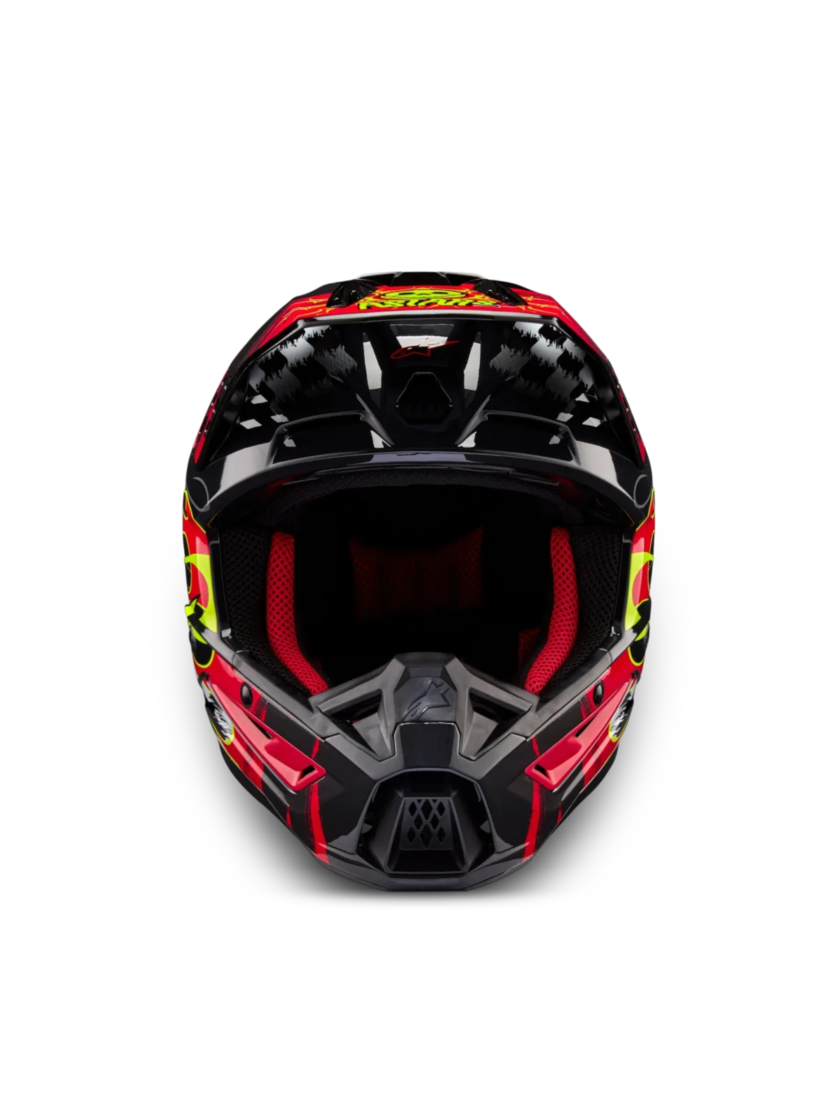 Каска Alpinestars SM5 Rash Dark Gray Bright Red Glossy
