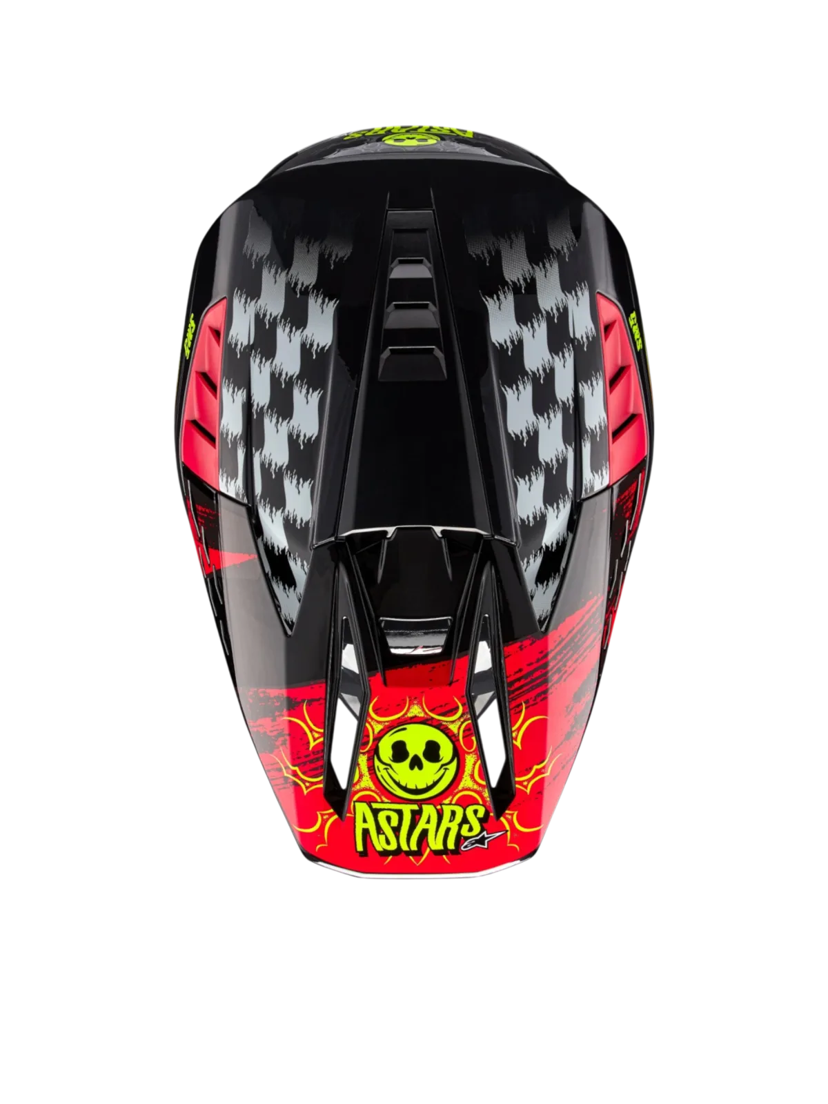 Каска Alpinestars SM5 Rash Dark Gray Bright Red Glossy