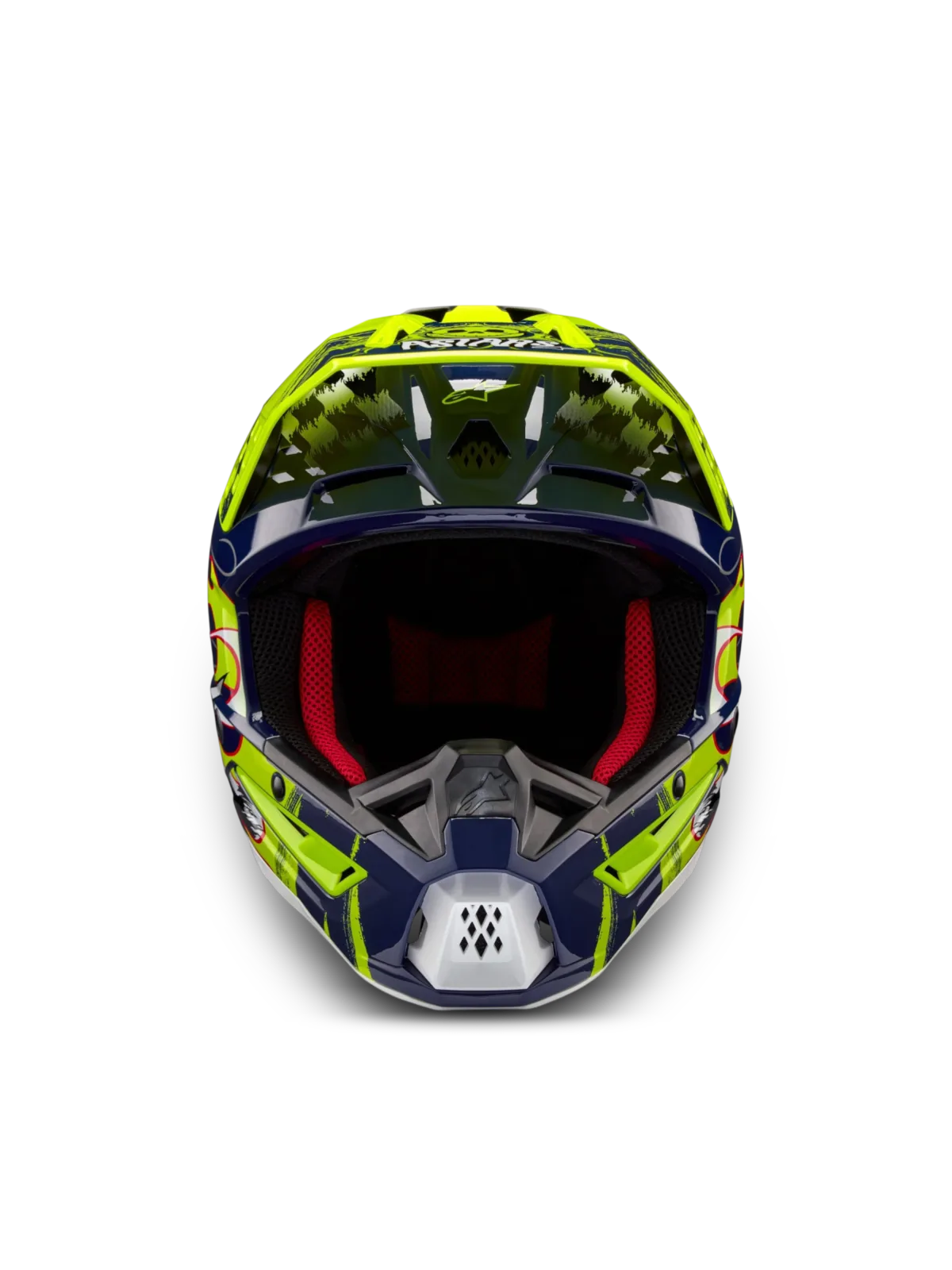 Каска Alpinestars SM5 Rash Night Navy Yellow Fluo Glossy