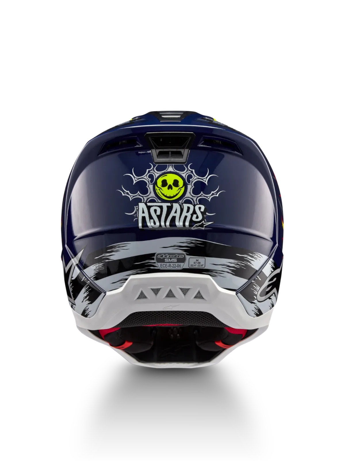 Каска Alpinestars SM5 Rash Night Navy Yellow Fluo Glossy