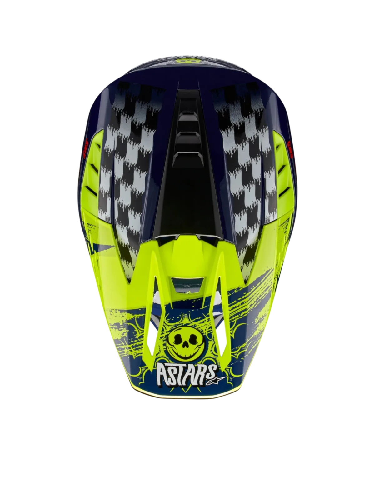 Каска Alpinestars SM5 Rash Night Navy Yellow Fluo Glossy