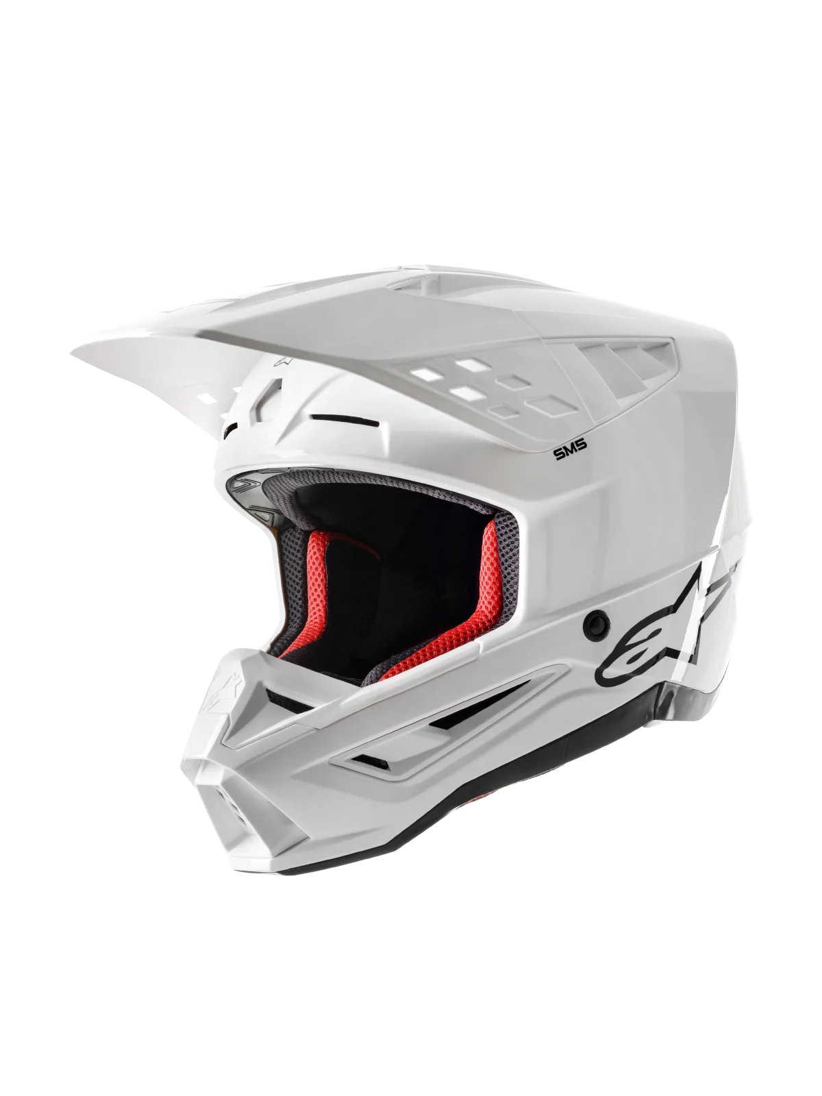 Каска Alpinestars SM5 Solid White Glossy