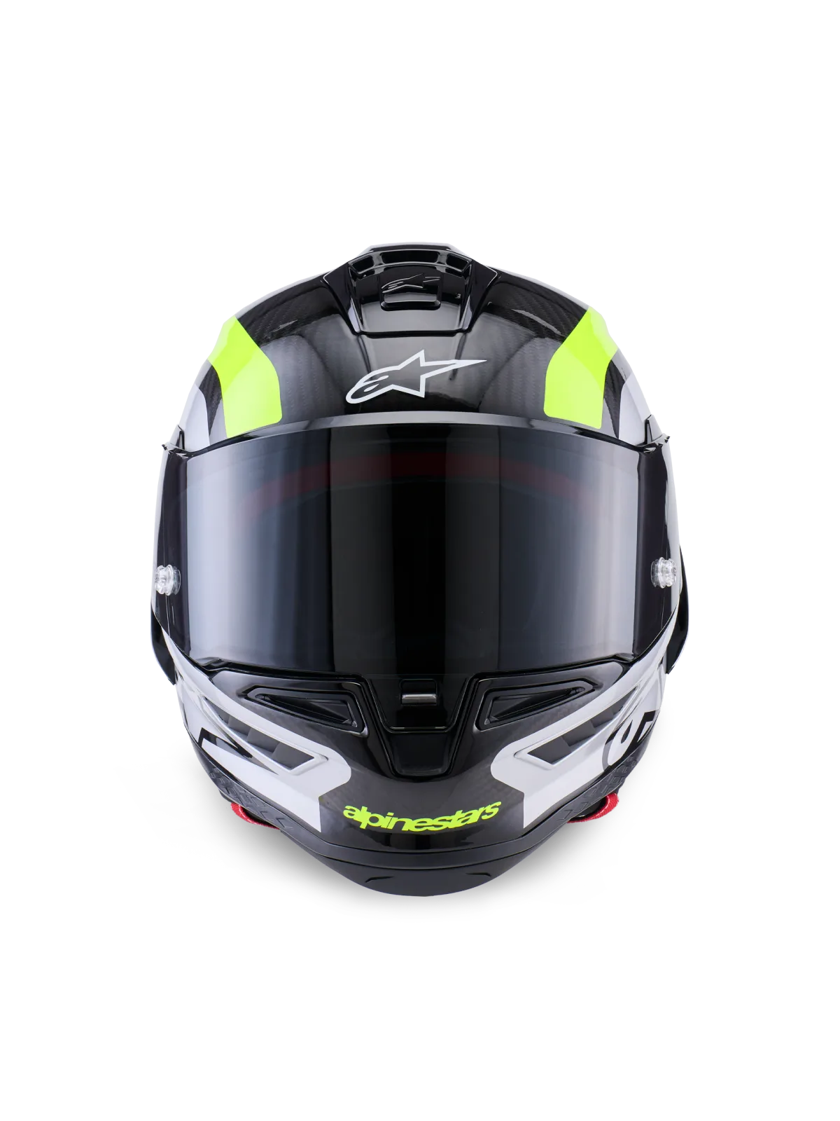 Каска Alpinestars Supertech R10 Arius Blk Silver Yellow Fluo Glossy