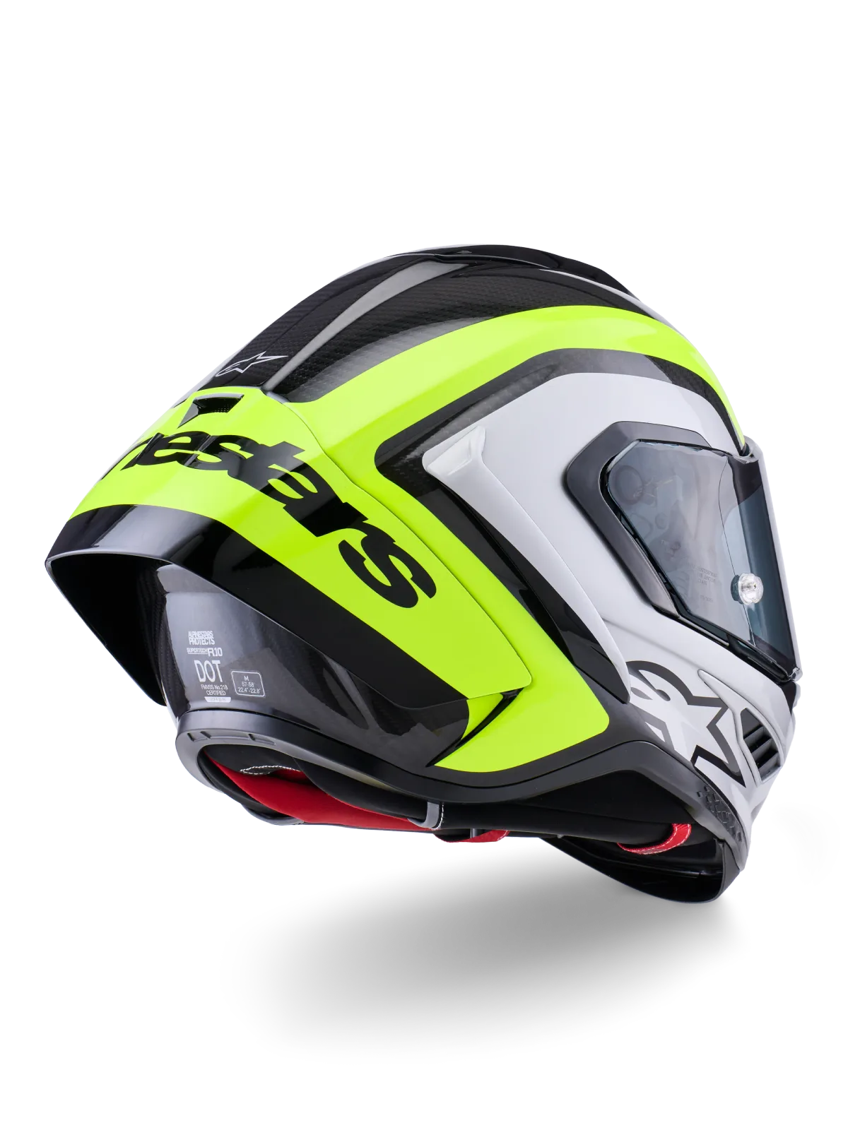 Каска Alpinestars Supertech R10 Arius Blk Silver Yellow Fluo Glossy