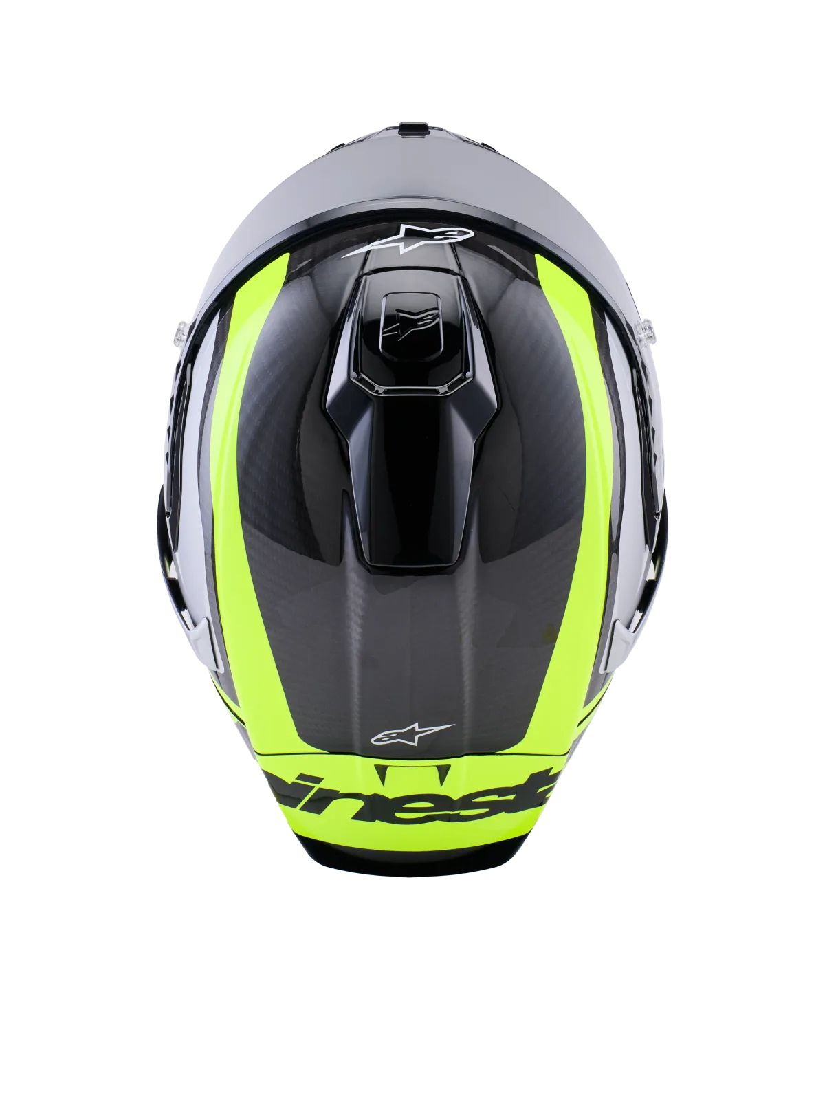 Каска Alpinestars Supertech R10 Arius Blk Silver Yellow Fluo Glossy