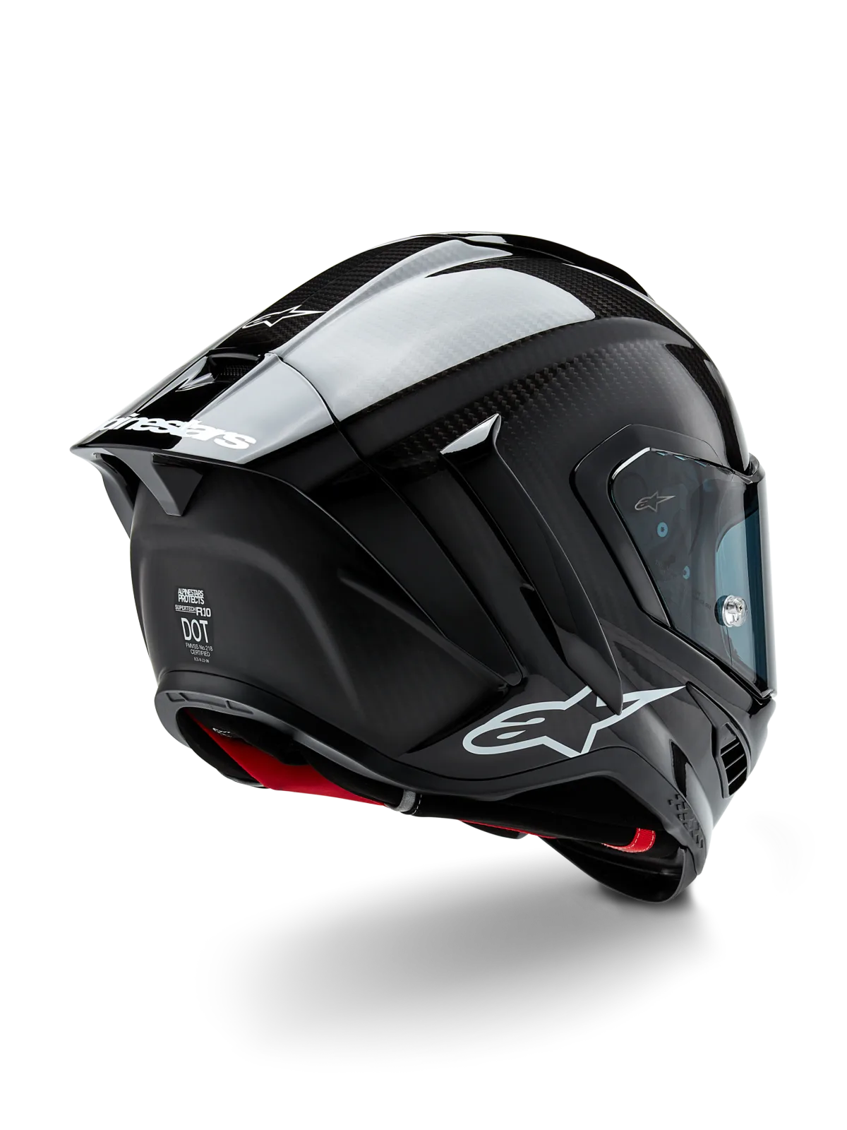 Каска Alpinestars Supertech R10 Solid Black Carbon M G