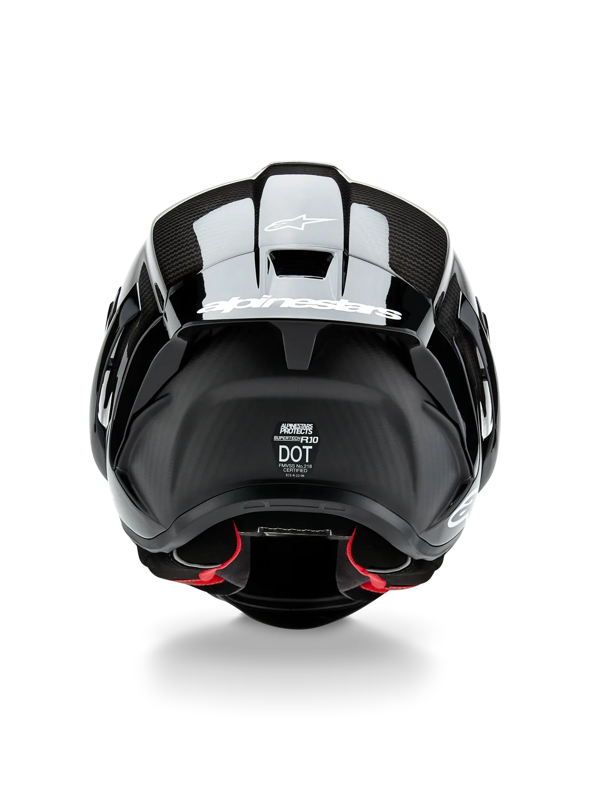 Каска Alpinestars Supertech R10 Solid Black Carbon M G