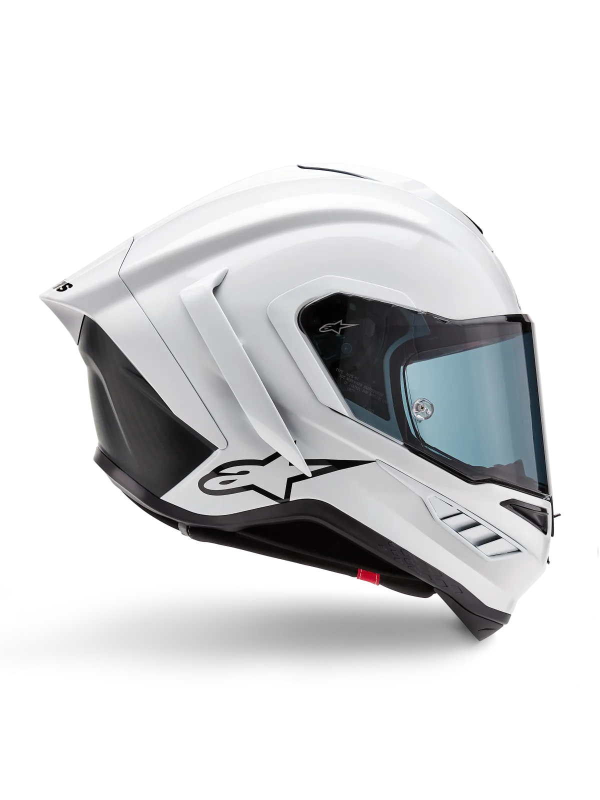 Каска Alpinestars Supertech R10 Solid White Glossy Black Matt