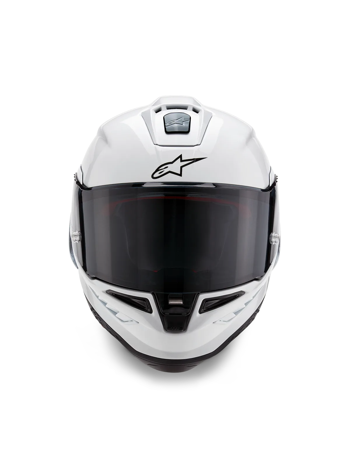 Каска Alpinestars Supertech R10 Solid White Glossy Black Matt