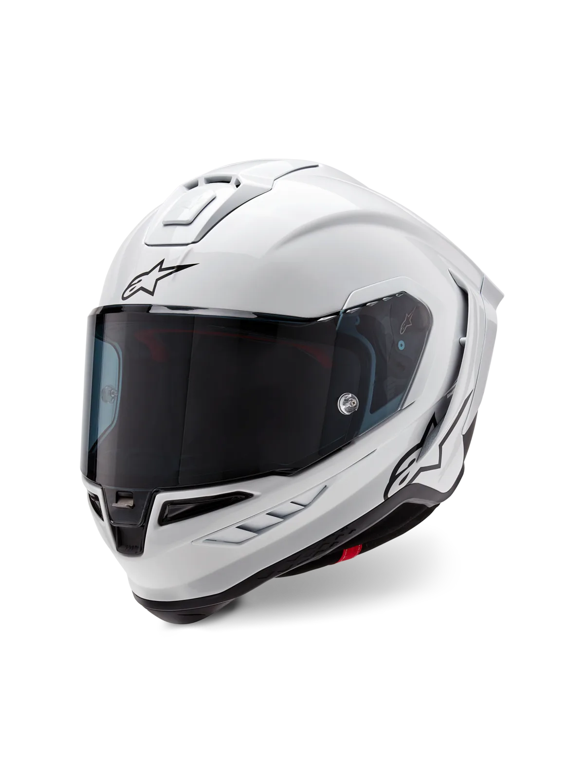 Каска Alpinestars Supertech R10 Solid White Glossy Black Matt