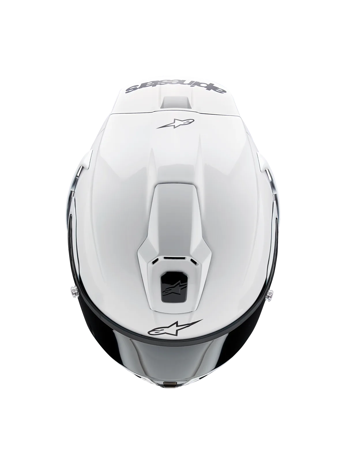 Каска Alpinestars Supertech R10 Solid White Glossy Black Matt