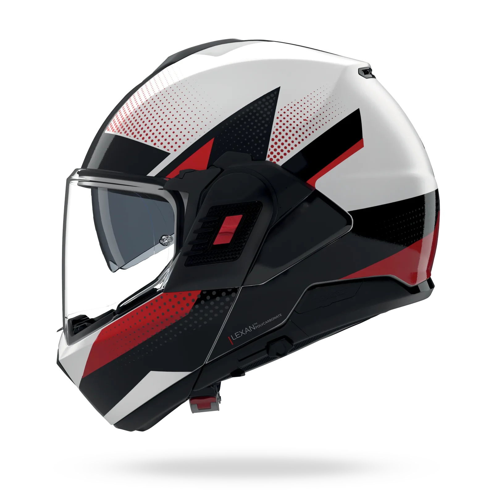 Каска Nolan N120-1 Ciclone 363 Metal White Black Red
