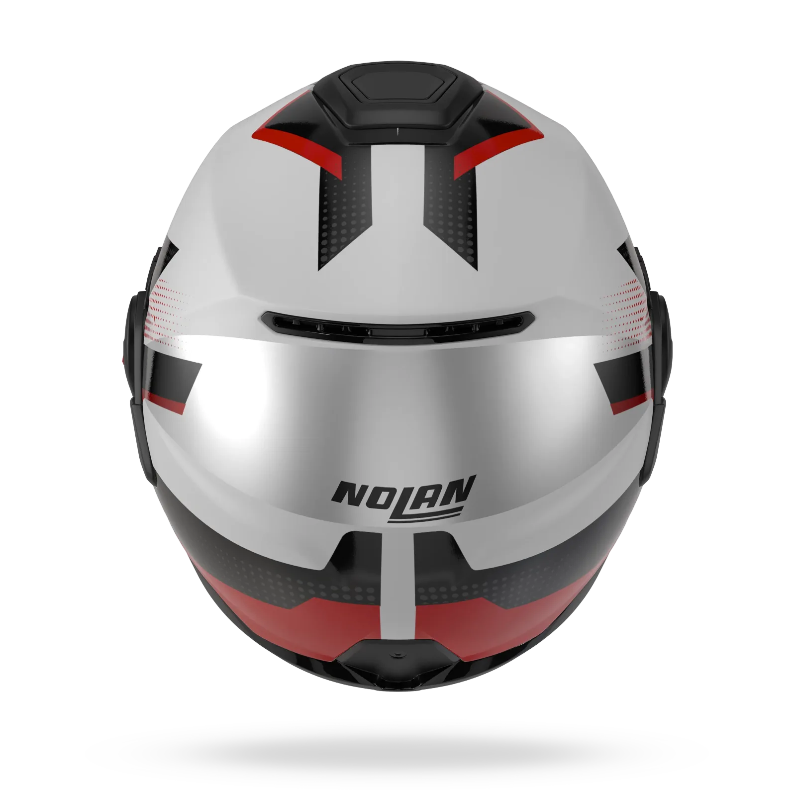 Каска Nolan N120-1 Ciclone 363 Metal White Black Red