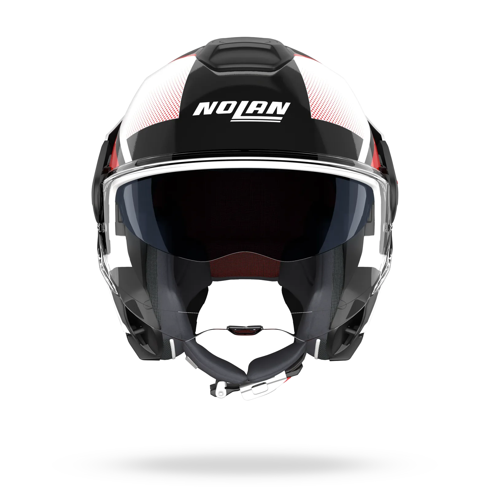 Каска Nolan N120-1 Ciclone 363 Metal White Black Red