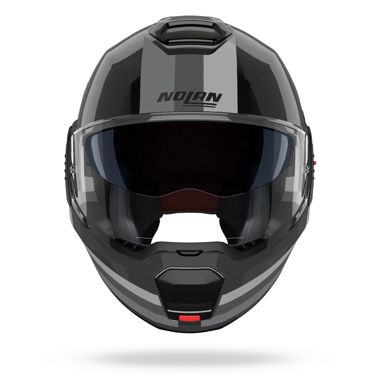 Каска Nolan N120-1 Lineo 348 Black White Silver