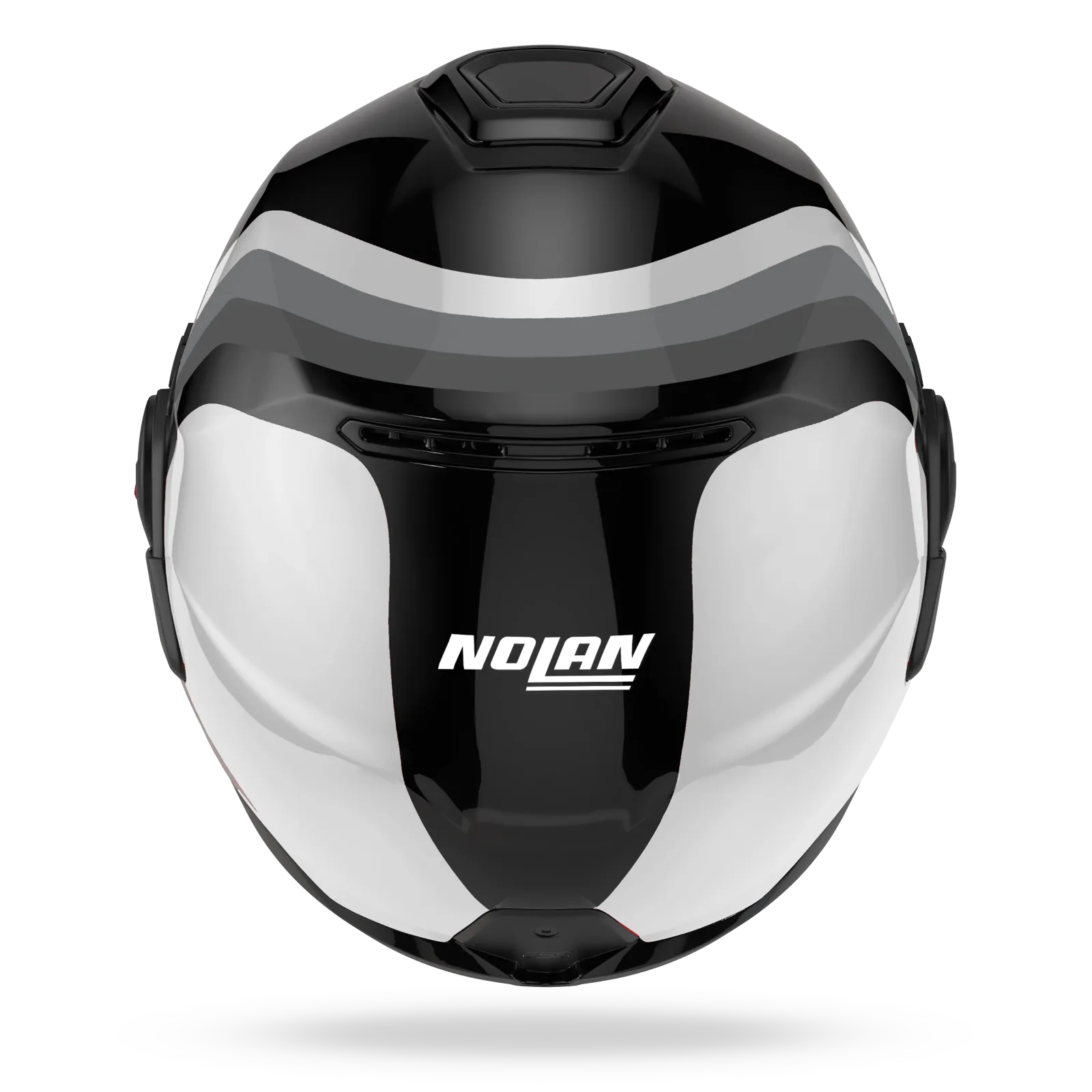 Каска Nolan N120-1 Lineo 348 Black White Silver