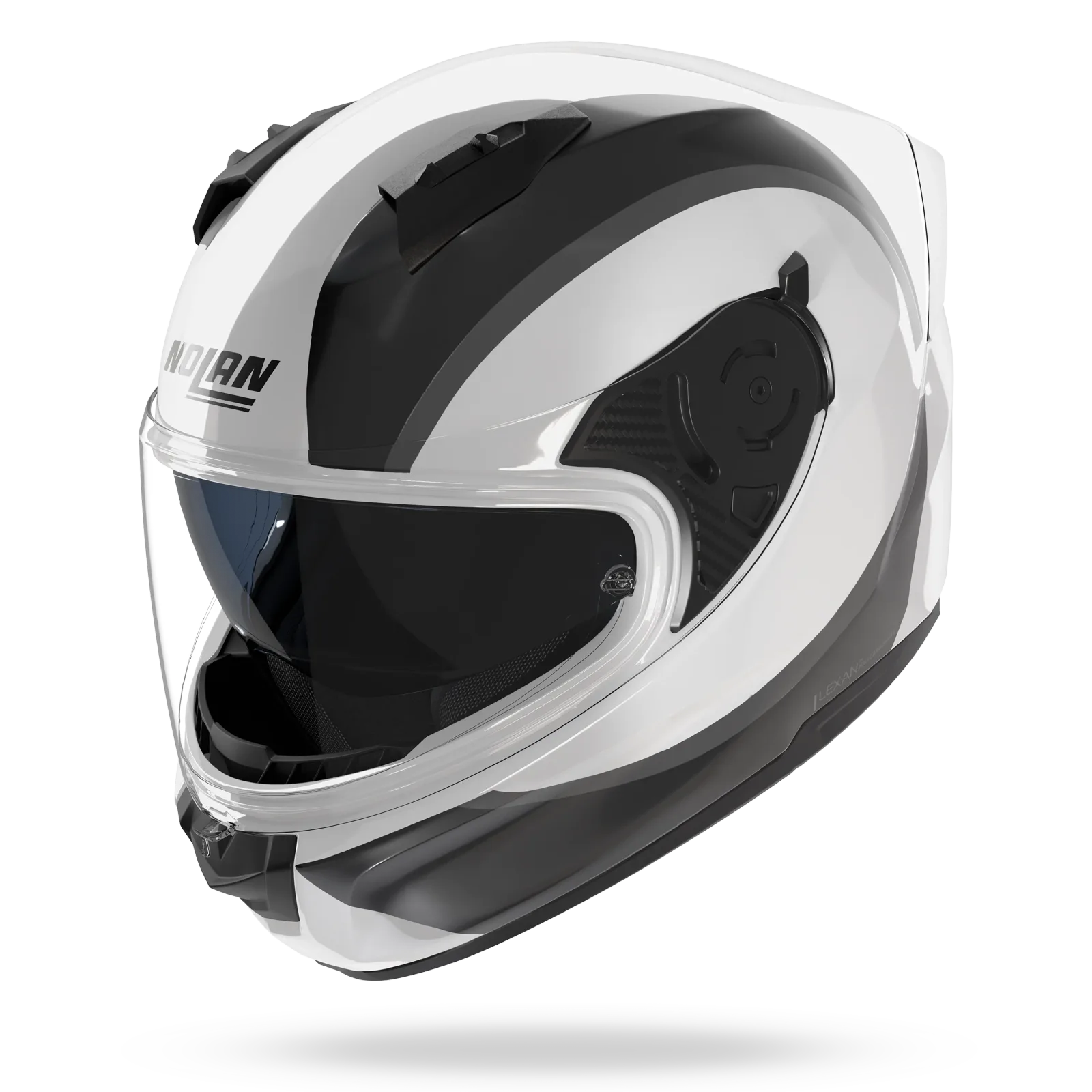 Каска Nolan N60-6 Bifase 349 Metal White Black Gray