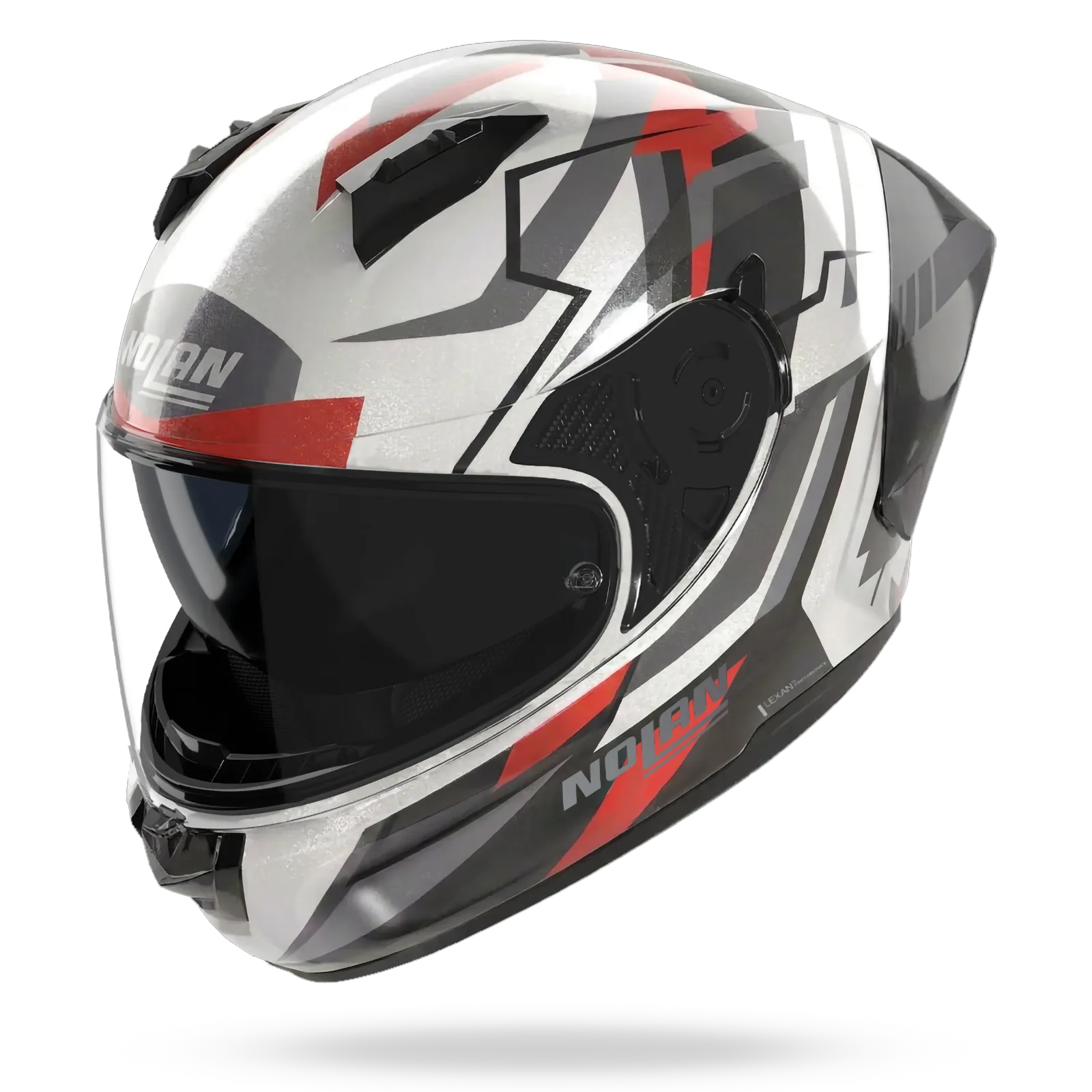 Каска Nolan N60-6 Sport Corsa 356 Metal White Black Red