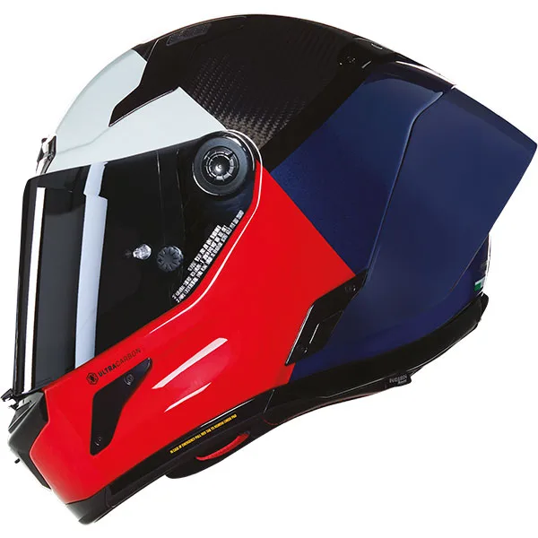 Каска Nolan X-804 RS Ultra Carbon Blocco 348 Black Red Blue White