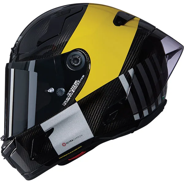 Каска Nolan X-804 RS Ultra Carbon Combo Gara 350 Black Gray Yellow