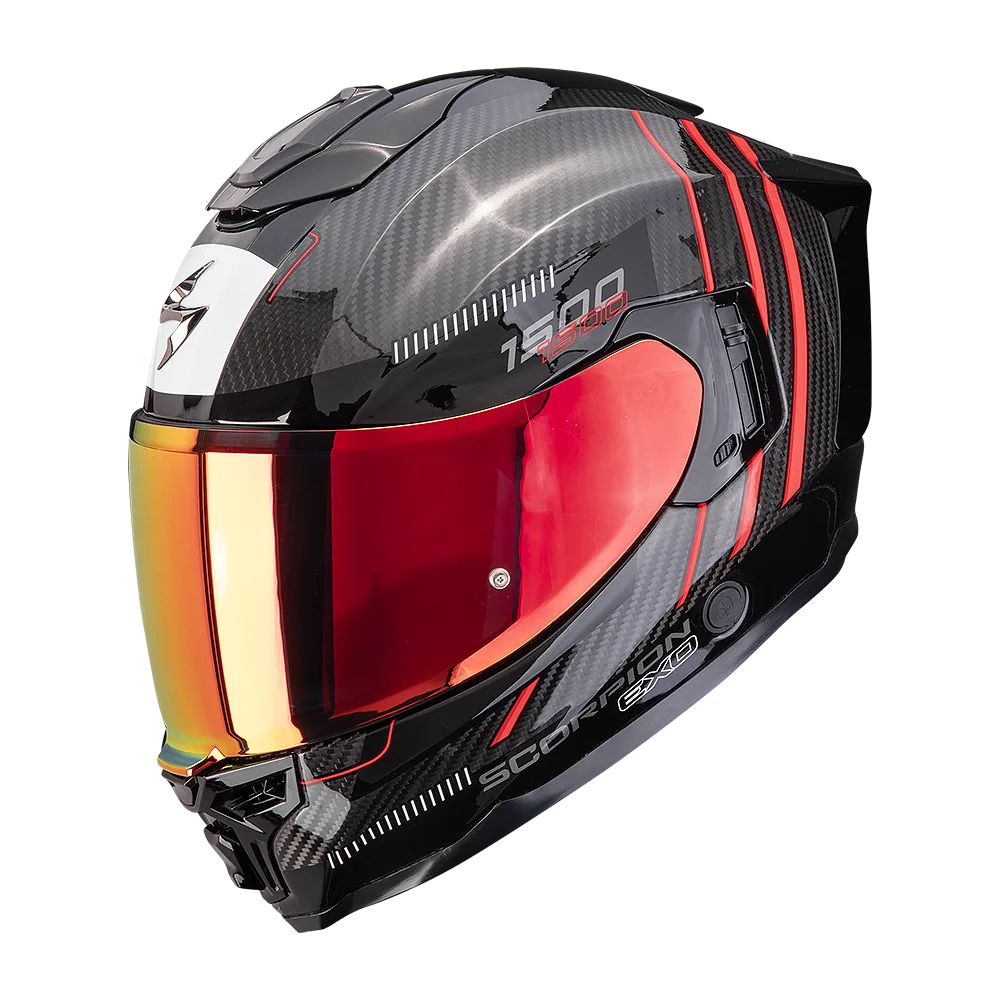 Каска Scorpion EXO-1500 Carbon Air Zity Black/Red