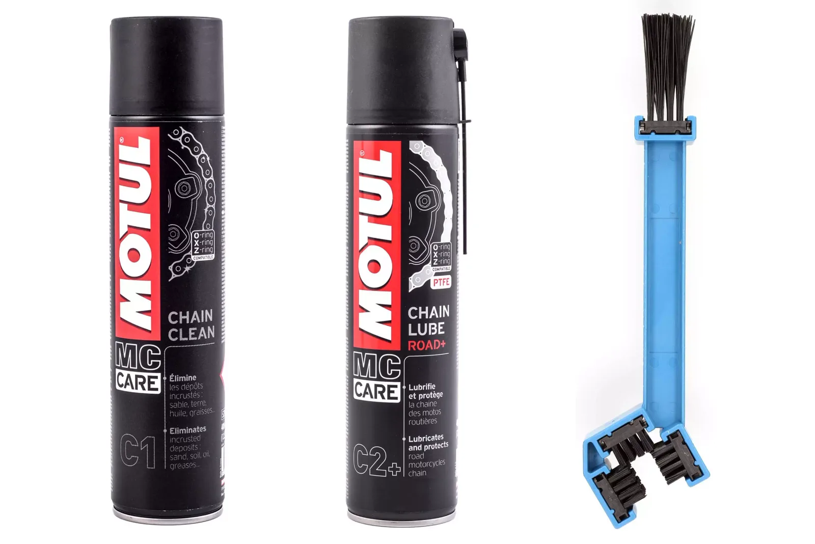 Комплект за поддръжка на верига Motul MC Care Chain Care Kit C1 + C2