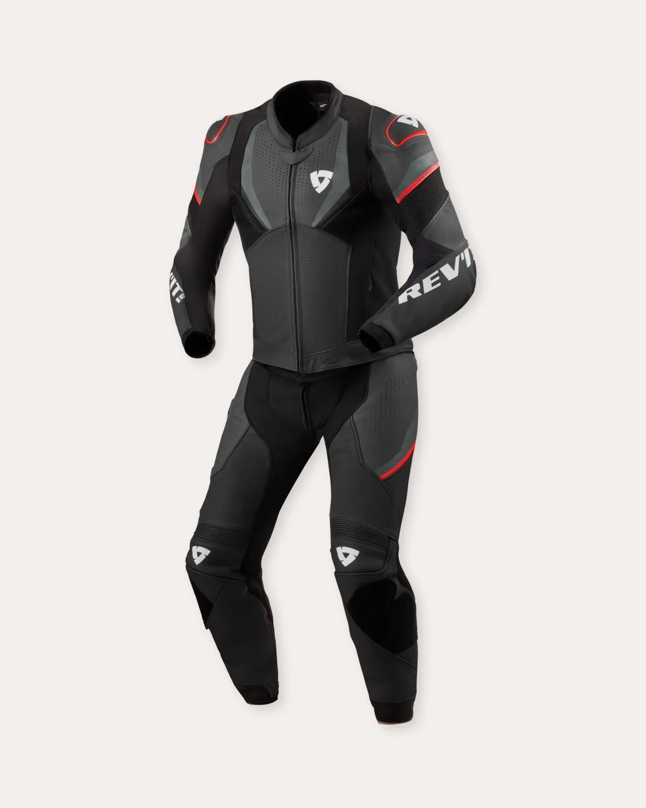 Кожен екип от две части Rev'it Beta 2 Black Anthracite