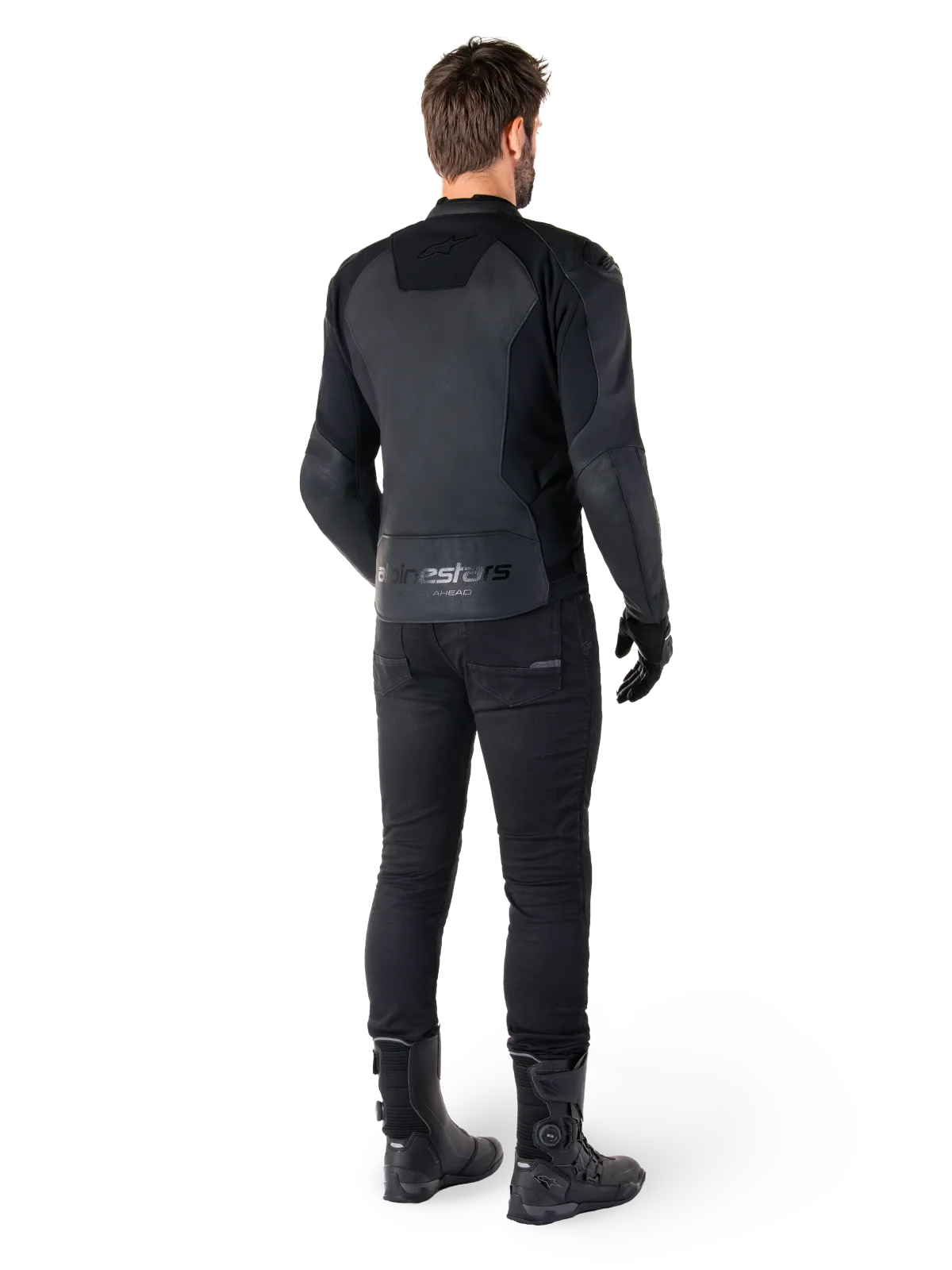 Кожено яке Alpinestars Faster V3 Black Black